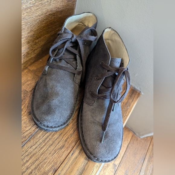 Vintage Lands End desert boot brown suede, gum sole Woman's 7.5/8 Mens 6 - Picture 3 of 12